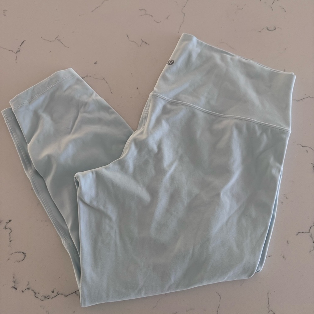 Lululemon Double Lined Align Light Blue High-Waisted Leggings 24” Inseam Womens